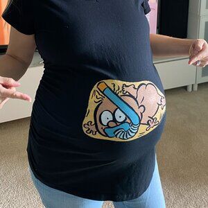 Pregnant Woman Scuba Baby Shirt